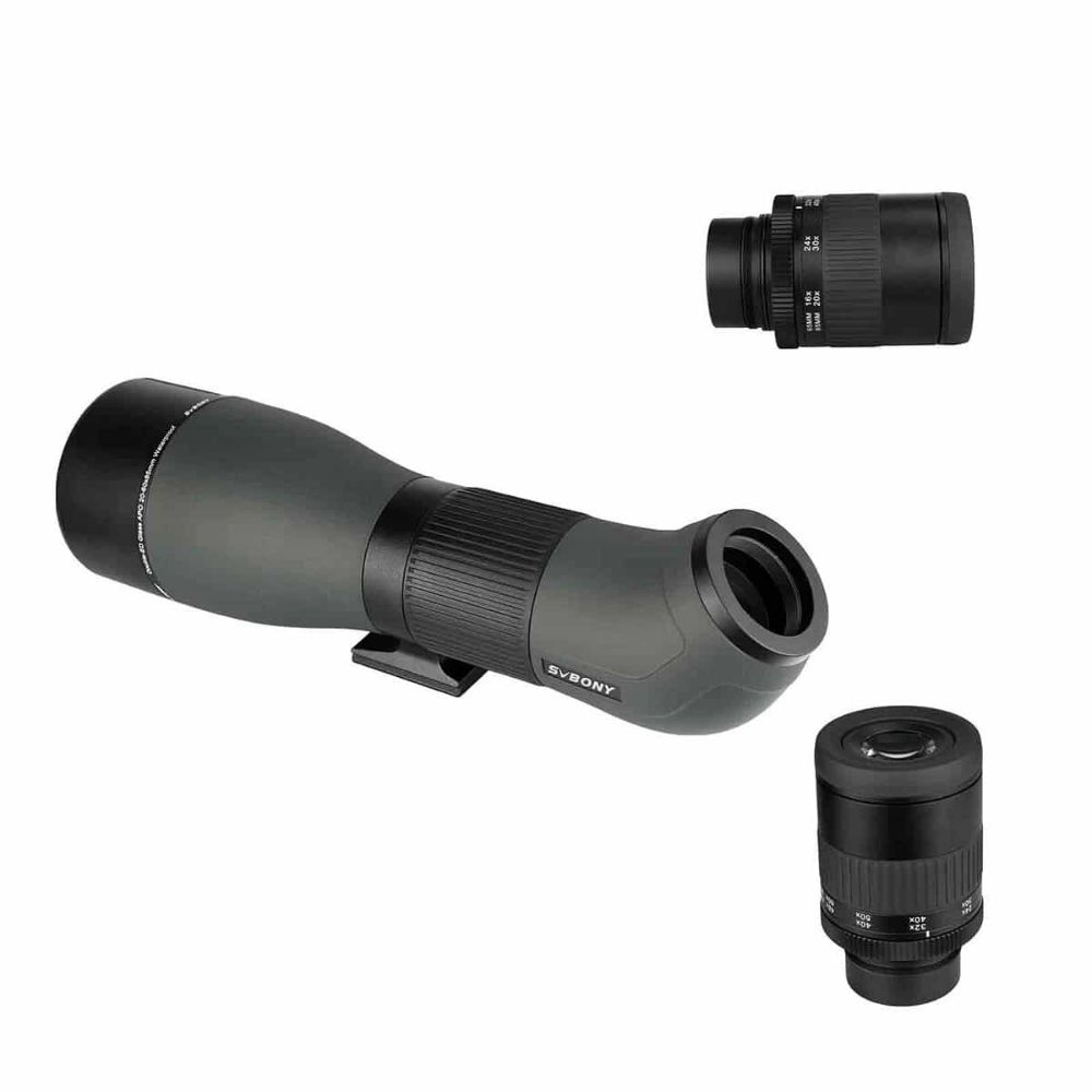 SA401 20-60x85 APO Double ED glasses Spotting Scope 45 Degree best for Birding Nature Viewing and Hunting
