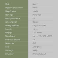 spotting scope specifications