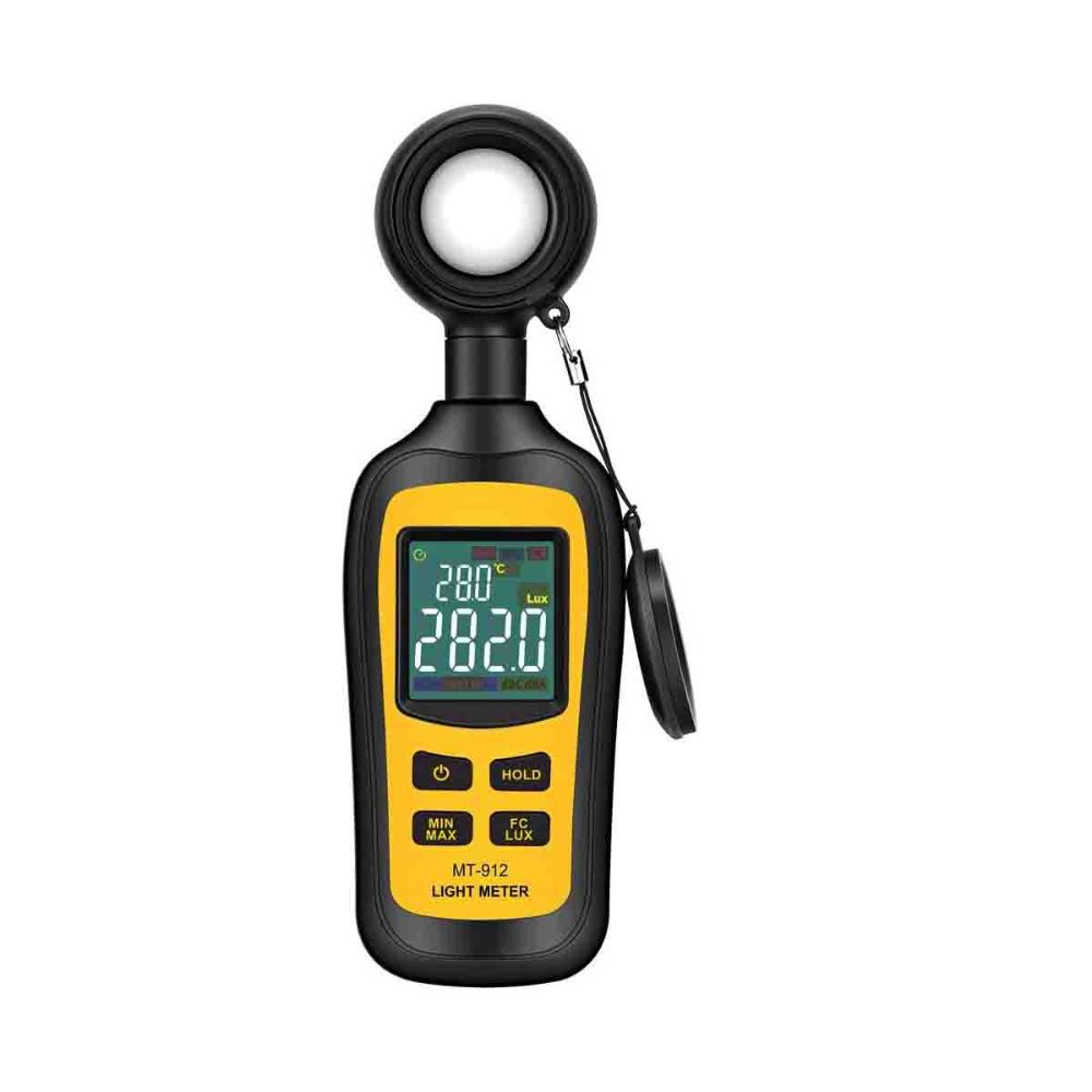 Light Meter Digital Illuminance Meter Handheld Ambient Temperature Measurer