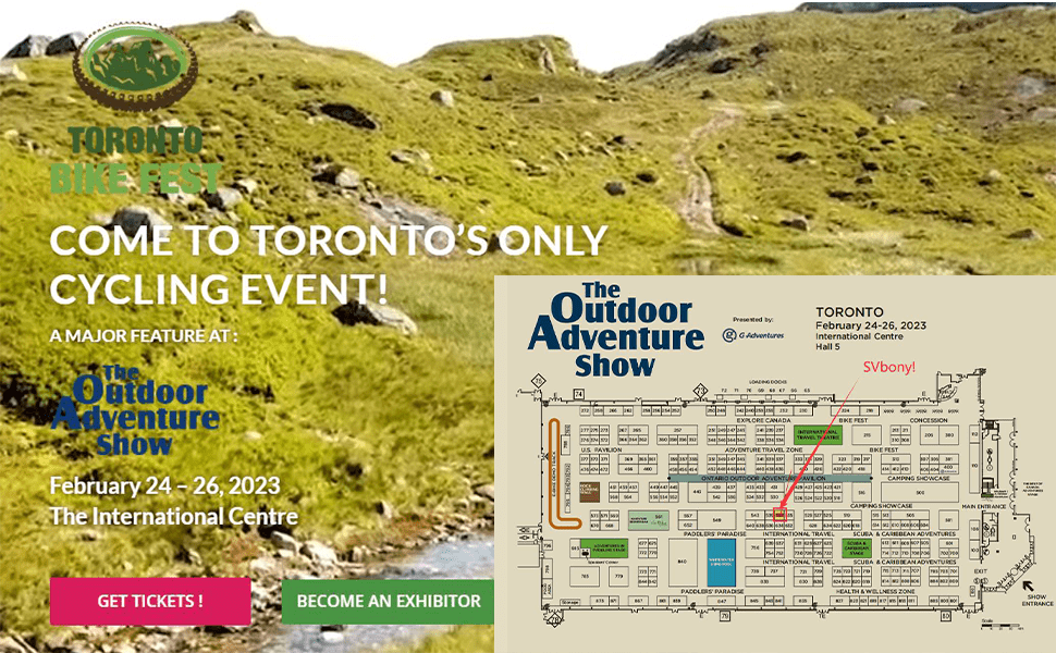 Waiting for You in Toronto! The Outdoor Adventure Show(Feb.24-26)