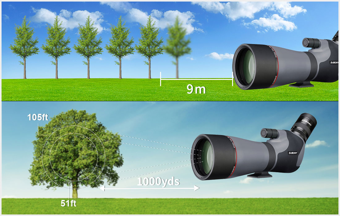 SV46P ED 20-60x80 Dual Focus Spotting Scope